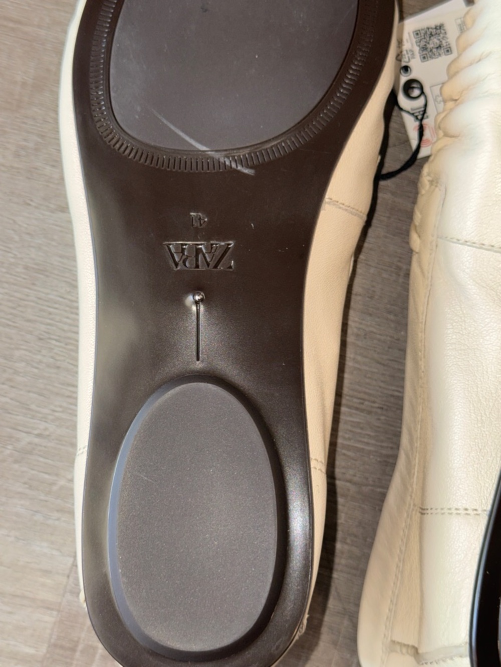 Zara Gathered Soft Leather Loafers (NWT) - Picture 9 of 15